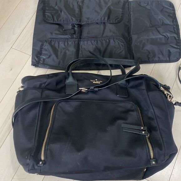 Kate Spade New York Women's Hildy Classic Nylon Baby Diapper Bag Black - Picture 1 of 6